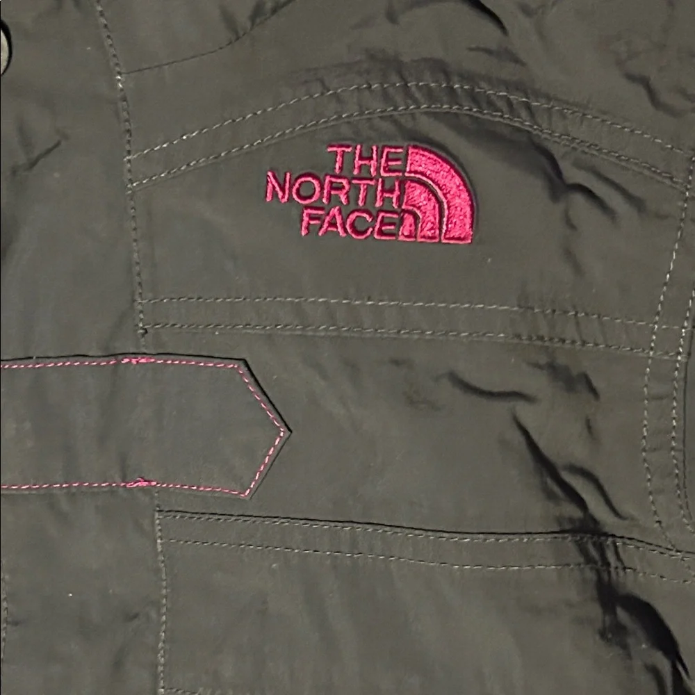 The North Face Charcoal Jacket with Magenta Lining XS 6 ☀️